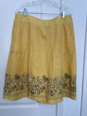Ann Taylor Floral Embroidered Women’s Skirt | 12